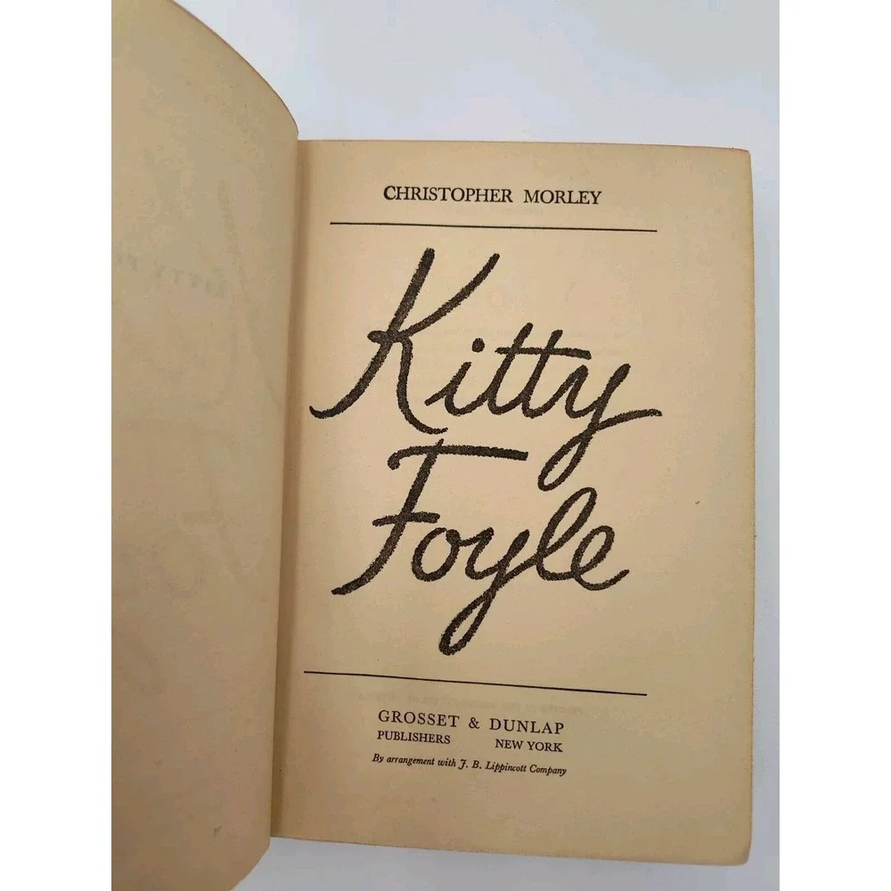 1939 1st-Edition KITTY FOYLE Book Christopher Morley ANTIQUE Rare Collectable👀‎